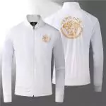 veste versace luxe pour homme france embroidery medusa white